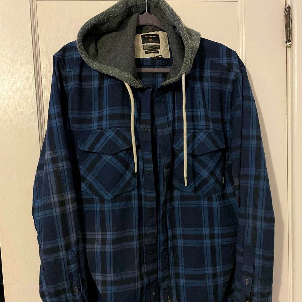 Quiksilver Hooded Flannel Shirt
